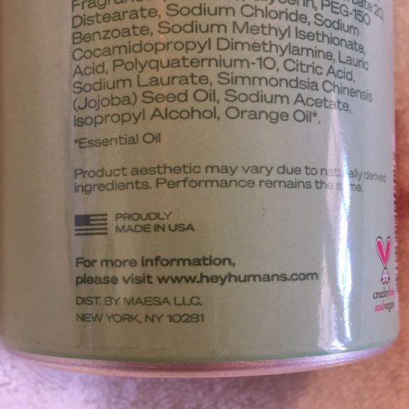 Hey Humans Scented Apple Matcha Naturally Derived Body Wash 14oz NWT vegan CF - Picture 9 of 16